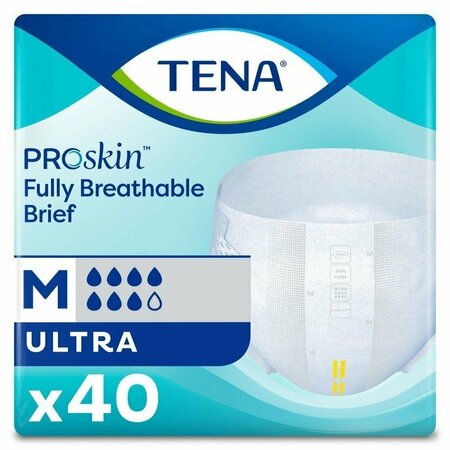 TENA PROSKIN ULTRA Tena Ultra Incontinence Brief, Medium, 80PK 67200
